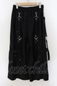 画像2: CIVARIZE / ベルト付きレイヤードスカートワイドパンツ 44 ブラック O-24-08-29-166-CI-pa-YM-ZT158 (2)