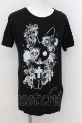 CIVARIZE / ペンタゴン コラボBIG Tシャツ F ブラック O-24-08-29-023-CI-ts-YM-OS