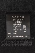 画像3: SHELLAC / レザーラインスウェットカーディガン 44 ブラック O-24-09-07-069-SH-to-YM-ZT0915 (3)