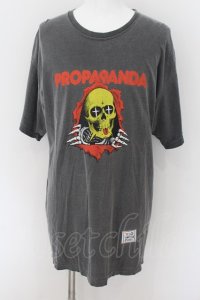 PROPA9ANDA / MAD MOUSE COMICコラボ PEKE-PERO SKULL Tシャツ XL グレー（ピグメント） O-24-09-15-047-PR-ts-YM-ZT206