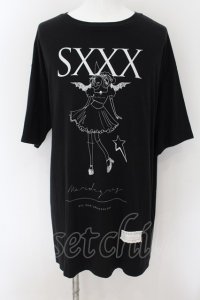 MARDIGRAS(SADS清春) / SXXX BIG Tシャツ  ブラック O-24-09-15-049-MA-ts-YM-ZT206