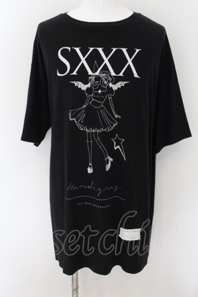 画像1: MARDIGRAS(SADS清春) / SXXX BIG Tシャツ  ブラック O-24-09-15-049-MA-ts-YM-ZT206