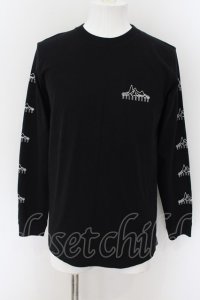 ALLAROUND / LONG SLEEVE カットソー M ブラック O-24-09-15-050-AL-to-YM-ZT206