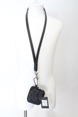 Moonage Devilment（清春） / NECK STRAP & COIN PURSE  ブラックｘシルバー O-24-09-16-055-MO-za-YM-OS