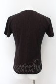 画像2: 5351pour les Hommes / エスニックVネックストレッチTシャツ 3 ワイン O-24-09-24-013-53-to-YM-ZT430 (2)