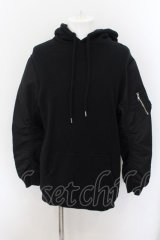 Moonage Devilment（清春） / MA-1 HOODIE パーカー 46 ブラック O-24-09-24-030-MO-ja-YM-ZT433