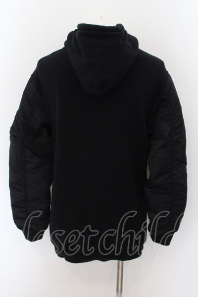 画像3: Moonage Devilment（清春） / MA-1 HOODIE パーカー 46 ブラック O-24-09-24-030-MO-ja-YM-ZT433