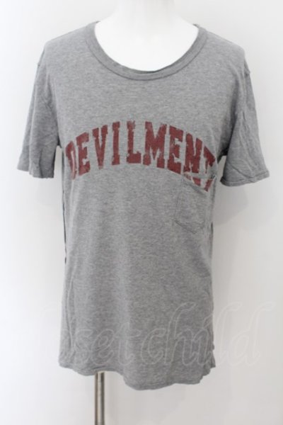 画像1: Moonage Devilment（清春） / Pocket BIG Tシャツ 46 グレー O-24-09-24-033-MO-ts-YM-ZT433