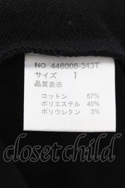 画像3: NO ID. BLACK / ネック刺繍プルオーバーカットソー 1 ブラック O-24-09-26-036-NO-to-YM-OS