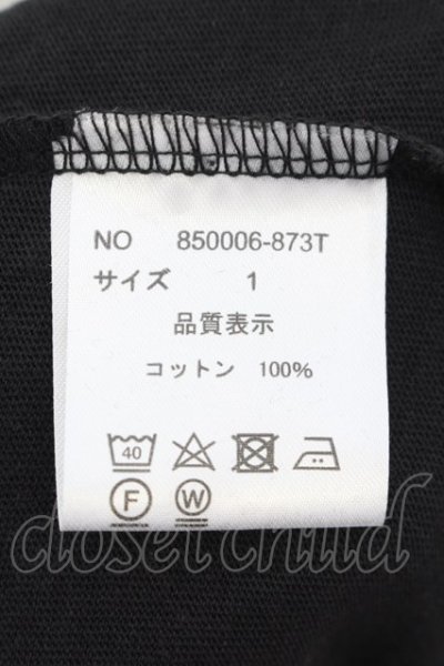 画像3: NO ID. / レースアップラウンドTシャツ 1 ブラック O-24-09-26-038-NO-ts-YM-ZT461