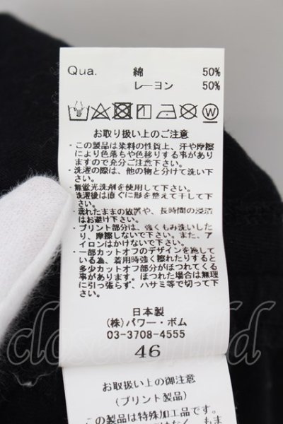 画像3: CIVARIZE / Ugly サイドギャザースカルギャザーアイス゛Tシャツ 46 ブラック O-24-10-10-037-CI-ts-YM-ZT231