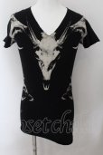 画像1: CIVARIZE / Sorcery羊スカルプリントロングTシャツ 44 ブラック O-24-10-10-041-CI-ts-YM-OS (1)