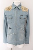 画像1: SMACK ENGINEER / LEO SPRIT DENIM SHIRTS シャツ M ライトインディゴ O-24-10-17-077-SM-sh-YM-OS (1)