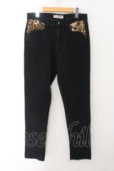 【WINTERセール】PROPA9ANDA / LEOPARD SKINNIES デニムパンツ 29 ブラック O-24-10-17-083-PR-pa-YM-ZT314