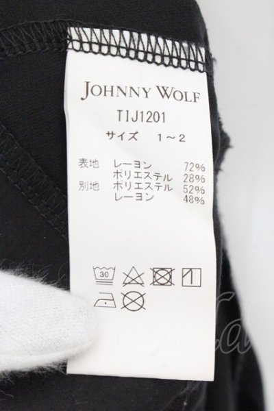 画像3: JOHNNY WOLF / JOHNNY LONDON(ジョニーロンドン)アシンメトリーTシャツ 1-2 ブラック O-24-10-29-035-JO-ts-YM-OS