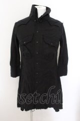 LGB / SHIRT-G/DRESS　七部袖シャツワンピース 1（レディース） ブラック O-24-10-29-083-LG-sh-YM-OS