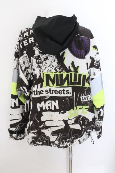 画像3: MISHKA / アノラックパーカー  ブラックｘシルバーｘネオンイエロー O-24-10-29-015-KU-to-YM-OS