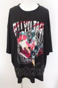 CIVARIZE / グラビティコラボ　楽しさ♪FULLVOLTAAAGE!!! BIG Tシャツ  ブラック O-24-10-29-018-CI-ts-YM-OS