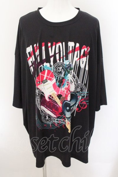 画像1: CIVARIZE / グラビティコラボ　楽しさ♪FULLVOLTAAAGE!!! BIG Tシャツ  ブラック O-24-10-29-018-CI-ts-YM-OS