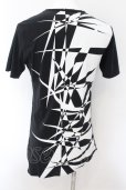 画像2: CIVARIZE / ジオメトリック総柄変形ロングTシャツ 44 ブラックｘホワイト O-24-11-01-047-CI-ts-YM-ZT266 (2)