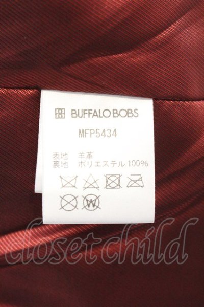 画像5: BUFFALO BOBS / THUNDER BOLT(サンダーボルト)ラムレザーダブルライダースジャケット 1 ブラック O-24-11-01-049-BU-ou-YM-ML008