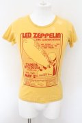 HYSTERIC GLAMOUR / LED-ZEPPELINコラボTシャツ F イエロー O-24-11-01-026-HY-ts-YM-ZT265