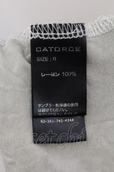 画像3: CATORCE / オーバーデストロイポンチョTシャツ  ライトブルーグレイ O-24-11-10-006-CA-to-YM-ZT1113B