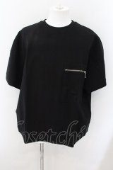 HARE / ZIPポケットハイショクTシャツ F ブラック O-24-11-10-075-HA-ts-YM-ZT275