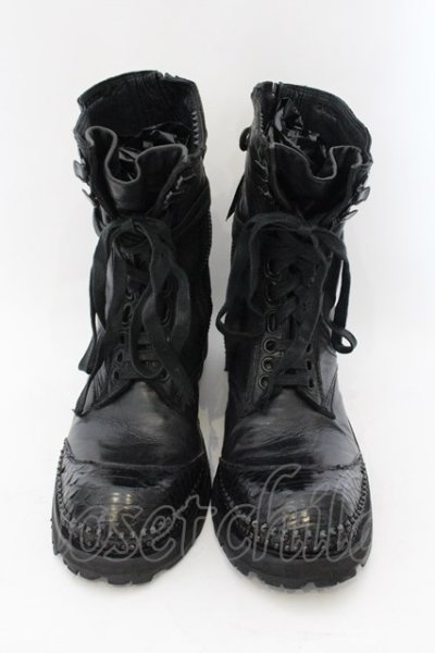 画像2: KMRii / LACE UP BOOTS ブーツ 約27cm ブラック O-24-11-10-092-KM-sho-YM-OS