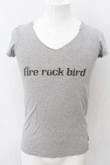 LGB / FIRE ROCK BIRD/HSC Tシャツ 0（レディース） グレー O-24-11-13-021-LG-ts-YM-ZT292