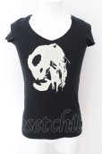 画像1: LGB / GHOST SKULL/HSC Tシャツ 0（レディース） ブラック O-24-11-17-049-LG-ts-YM-ZT1120 (1)