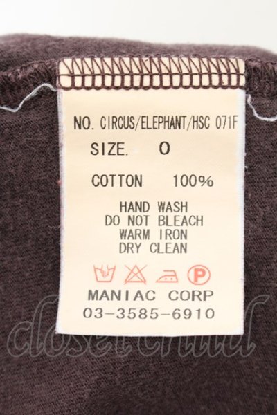 画像4: LGB / CIRCUS/ELEPHANT/HSC Tシャツ 0（レディース） ブラウン O-24-11-17-053-LG-ts-YM-OS