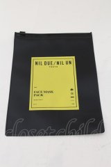 NIL DUE / NIL UN TOKYO / オリジナルマスクポーチ  ブラックｘイエロー O-24-11-17-102-NI-za-YM-ZT155