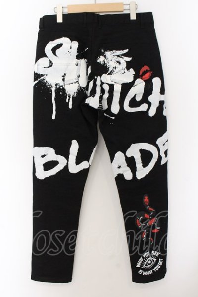 画像3: SWITCHBLADE / GRAPHIC PRINT DENIM パンツ L ブラック O-24-11-22-027-SW-pa-YM-OS