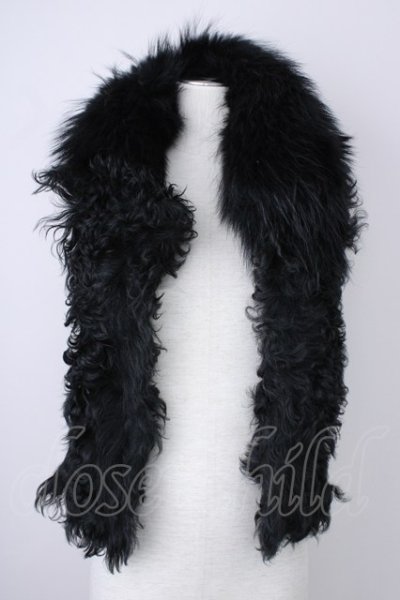 画像1: LGB / VEST/FUR/W/M【メンズ1】ラムファーベスト 1 ブラック T-24-11-29-001-LG-to-YM-ZT-ML002