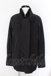 NO ID. BLACK / Cフランネルタックロングシャツ 1 ブラック O-24-11-30-035-NO-sh-YM-OS