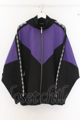 CIVARIZE / 切り替えポンチョパーカー F ブラックｘパープル O-24-12-26-110-CI-to-YM-ZT102