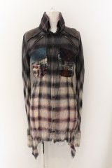 LGB / SHIRT-G/TIPI ロングシャツ 1（レディース） マルチグラデーション O-24-12-26-114-LG-sh-YM-OS