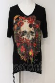 画像1: KMRii / BOTANICAL PARADISE Tシャツ 3 ブラック O-24-12-29-063-KM-ts-YM-ZT0104-A (1)