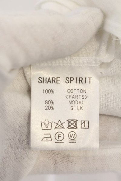 画像5: SHARE SPIRIT / Harf Print Tシャツ L ホワイト O-24-12-29-070-SH-ts-YM-OS