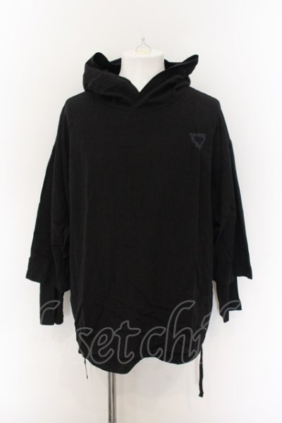 画像1: Moonage Devilment / ×EGO TRIPPING Layered Hoodie & Cut/Sew パーカー＆カットソー 46 ブラック O-25-01-03-023-Mo-to-YM-ZT387