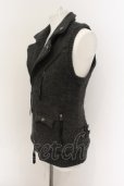 画像2: Moonage Devilment / Heavy Knit Riders Vest ベスト 44 グレー O-25-01-03-020-Mo-to-YM-ZT387 (2)