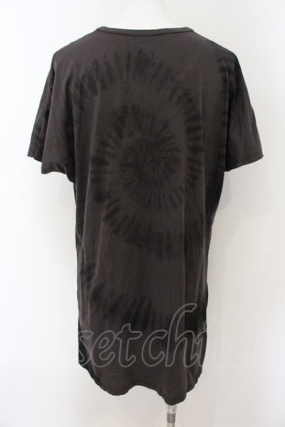 画像2: kiryuyrik /  Dolman Sleeve V-T タイダイ Tシャツ S チャコール系 O-25-01-09-034-ki-ts-YM-ZT0112-B