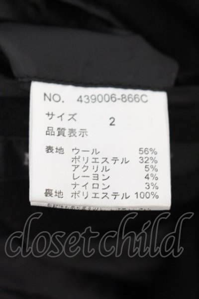 画像3: NO ID. BLACK / スタッズピークドラペルチェスターコート 2 ブラック O-25-01-09-043-NO-ou-YM-OS