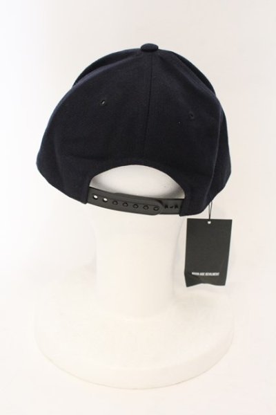 画像4: Moonage Devilment(清春) / EMBROIDERY FLAT VISOR キャップ  ブラック（ネイビー）ｘレッド O-25-01-09-072-Mo-za-YM-OS