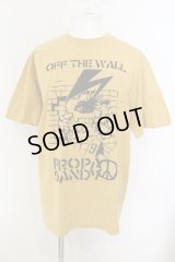 PROPA9ANDA / OFF THE WALL Tシャツ L マスタード O-25-01-12-009-PR-ts-YM-OS