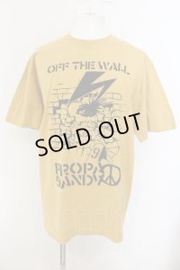 PROPA9ANDA / OFF THE WALL Tシャツ L マスタード O-25-01-12-009-PR-ts-YM-OS