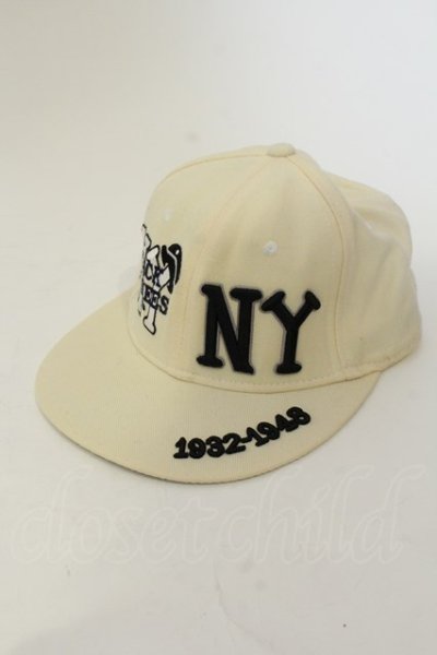 画像1: NEW ERA / BLACK YANKEES　キャップ  クリーム O-25-01-17-055-NE-za-YM-ZT497