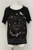 画像1: Moonage Devilment / Skull Print Big Tシャツ  ブラック O-25-01-17-009-Mo-ts-YM-ZT502 (1)