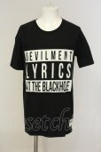 画像1: Moonage Devilment / LYRICS Big Tシャツ 44 ブラック O-25-01-17-017-Mo-ts-YM-ZT502 (1)